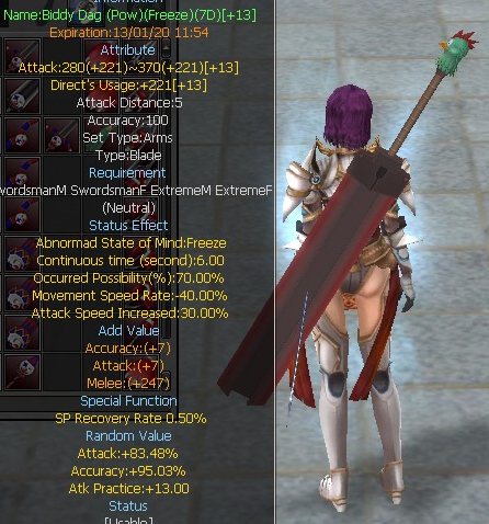 Biddy Dag (Pow)(Freeze)(7D)