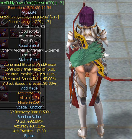 Biddy Bow (Dex)(Freeze)(7D)