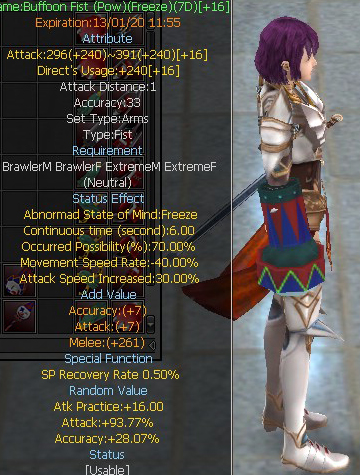 Buffoon Fist (Pow)(Freeze)(7D)