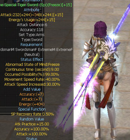 Special Tiger Sword (Spi)(Freeze)