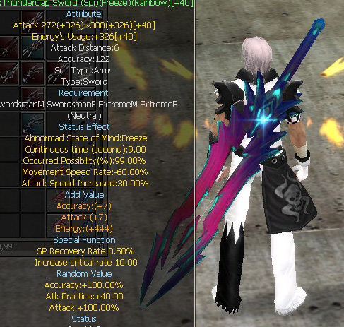 Thunderclap Sword (Spi)(Freeze)(Rainbow)