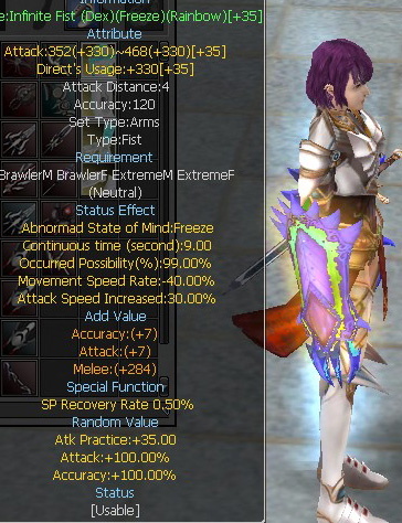 Infinite Fist (Dex)(Freeze)(Rainbow)