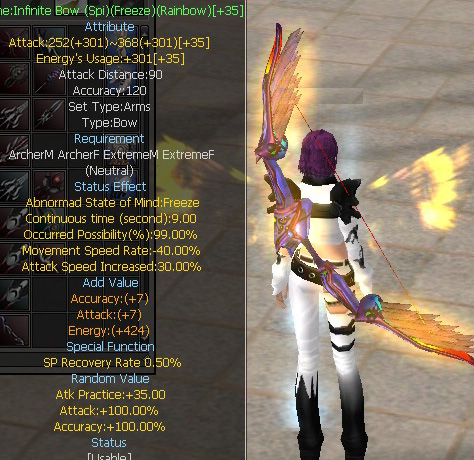 Infinite Bow (Spi)(Freeze)(Rainbow)