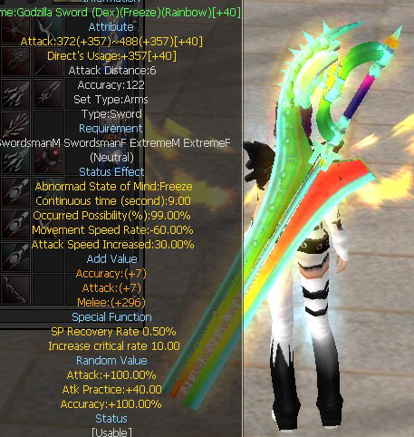 Godzilla Sword (Dex)(Freeze)(Rainbow)