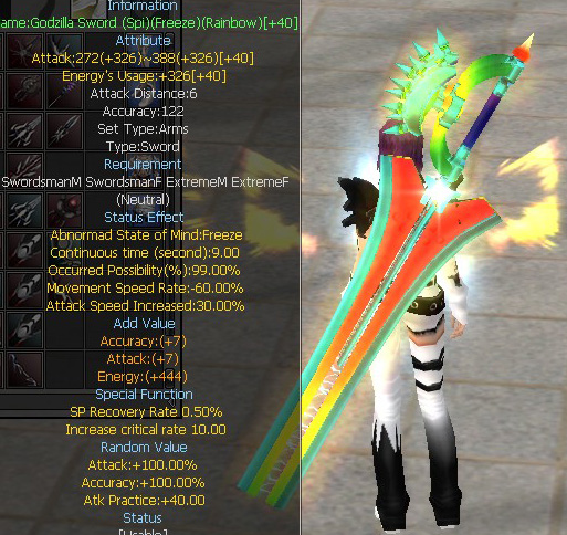 Godzilla Sword (Spi)(Freeze)(Rainbow)