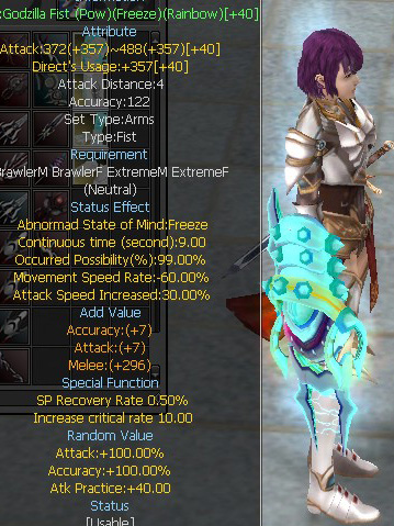 Godzilla Fist (Pow)(Freeze)(Rainbow)