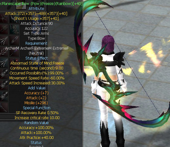 Planescape Bow (Pow)(Freeze)(Rainbow)