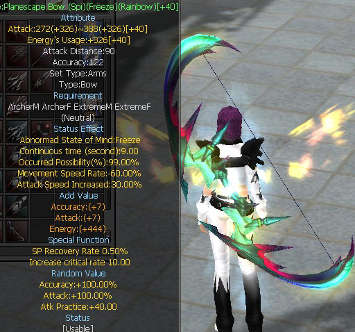 Planescape Bow (Spi)(Freeze)(Rainbow)