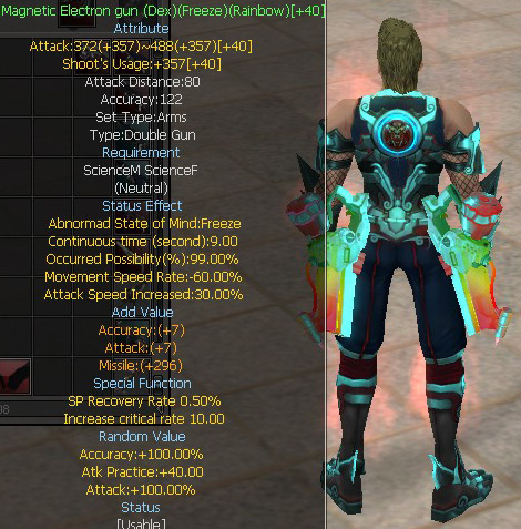 Magnetic Electron gun (Dex)(Freeze)(Rainbow)
