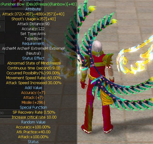 Punisher Bow (Dex)(Freeze)(Rainbow)