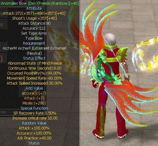 Anomalies Bow (Dex)(Freeze)(Rainbow)