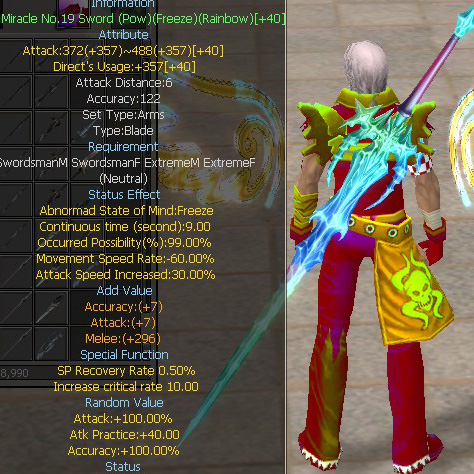 Miracle No.19 Sword (Pow)(Freeze)(Rainbow)