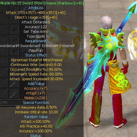 Miracle No.15 Sword (Pow)(Freeze)(Rainbow)