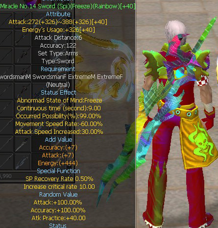 Miracle No.14 Sword (Spi)(Freeze)(Rainbow)