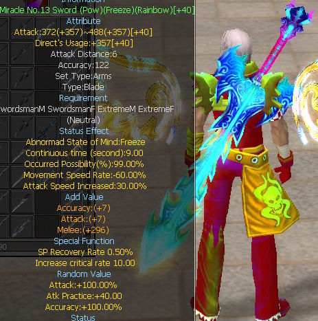 Miracle No.13 Sword (Pow)(Freeze)(Rainbow)