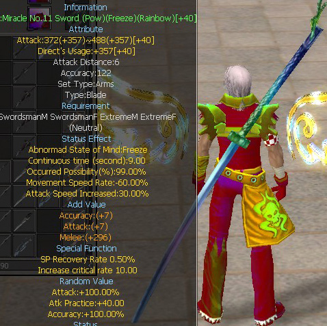 Miracle No.11 Sword (Pow)(Freeze)(Rainbow)
