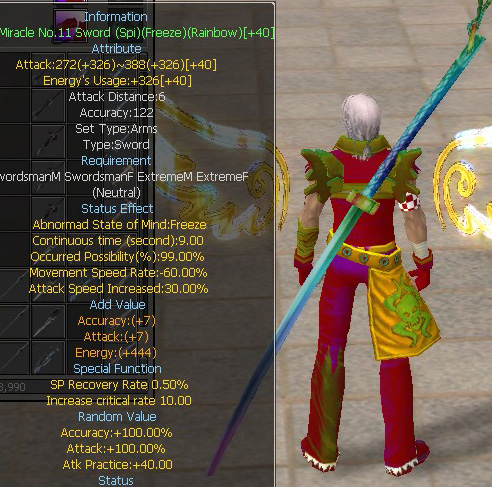 Miracle No.11 Sword (Spi)(Freeze)(Rainbow)