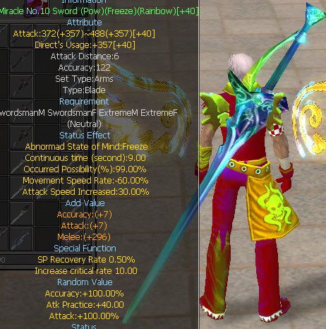 Miracle No.10 Sword (Pow)(Freeze)(Rainbow)