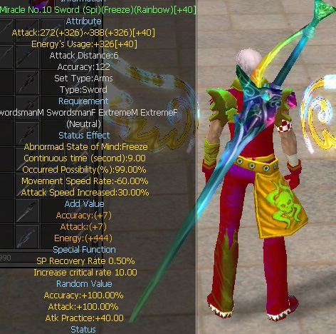 Miracle No.10 Sword (Spi)(Freeze)(Rainbow)