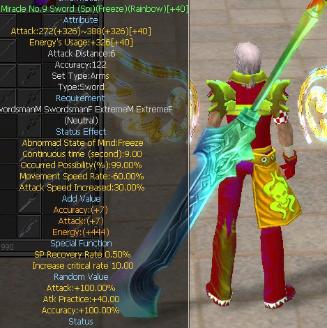 Miracle No.9 Sword (Spi)(Freeze)(Rainbow)