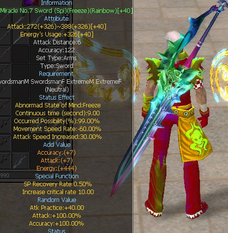 Miracle No.7 Sword (Spi)(Freeze)(Rainbow)