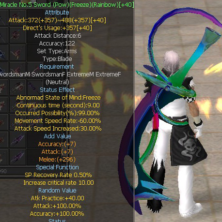 Miracle No.5 Sword (Pow)(Freeze)(Rainbow)