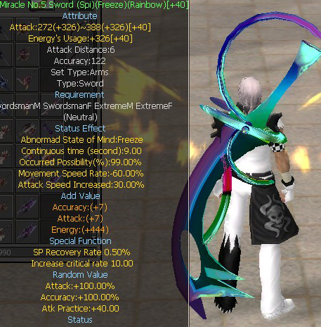 Miracle No.5 Sword (Spi)(Freeze)(Rainbow)