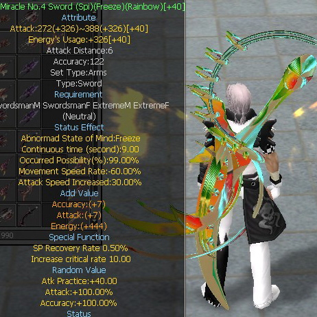 Miracle No.4 Sword (Spi)(Freeze)(Rainbow)