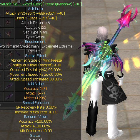 Miracle No.3 Sword (Dex)(Freeze)(Rainbow)