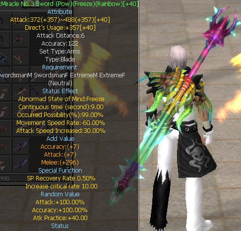 Miracle No.3 Sword (Pow)(Freeze)(Rainbow)