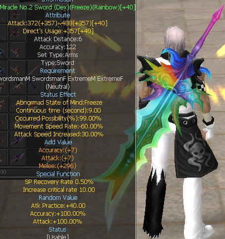 Miracle No.2 Sword (Dex)(Freeze)(Rainbow)