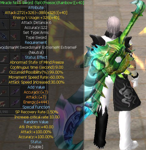 Miracle No.1 Sword (Spi)(Freeze)(Rainbow)