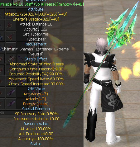 Miracle No.10 Staff (Spi)(Freeze)(Rainbow)