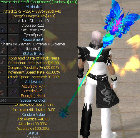 Miracle No.8 Staff (Spi)(Freeze)(Rainbow)