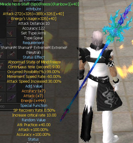 Miracle No.6 Staff (Spi)(Freeze)(Rainbow)