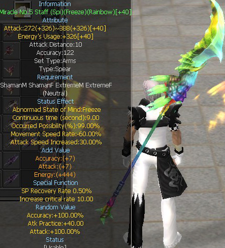 Miracle No.5 Staff (Spi)(Freeze)(Rainbow)