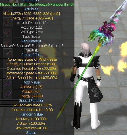 Miracle No.4 Staff (Spi)(Freeze)(Rainbow)