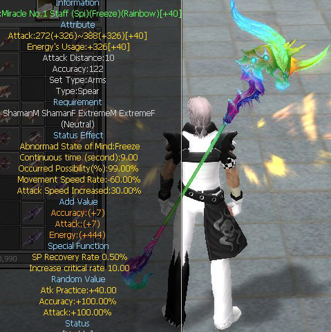 Miracle No.1 Staff (Spi)(Freeze)(Rainbow)