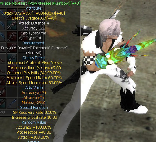 Miracle No.4 Fist (Pow)(Freeze)(Rainbow)