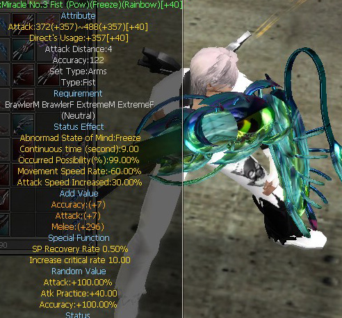 Miracle No.3 Fist (Pow)(Freeze)(Rainbow)