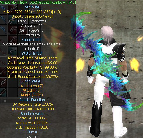 Miracle No.4 Bow (Dex)(Freeze)(Rainbow)
