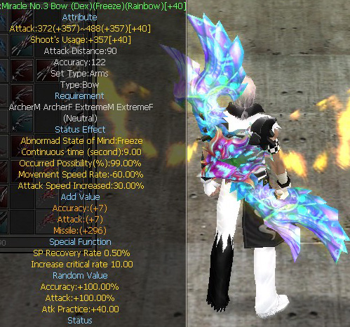 Miracle No.3 Bow (Dex)(Freeze)(Rainbow)