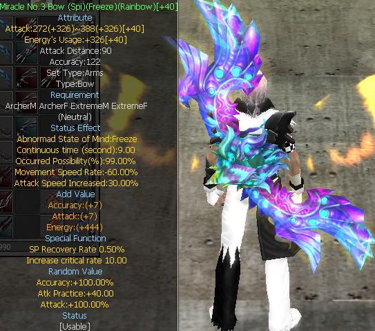 Miracle No.3 Bow (Spi)(Freeze)(Rainbow)