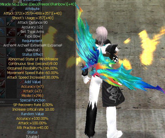 Miracle No.2 Bow (Dex)(Freeze)(Rainbow)