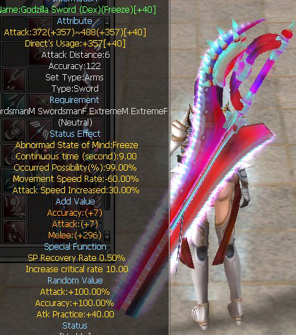Godzilla Sword (Dex)(Freeze)