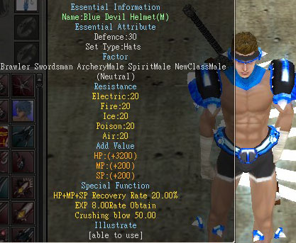 Blue Devil Helmet(M)