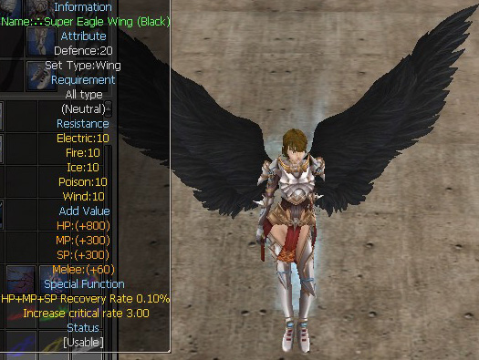 Super Eagle Wing (Black)